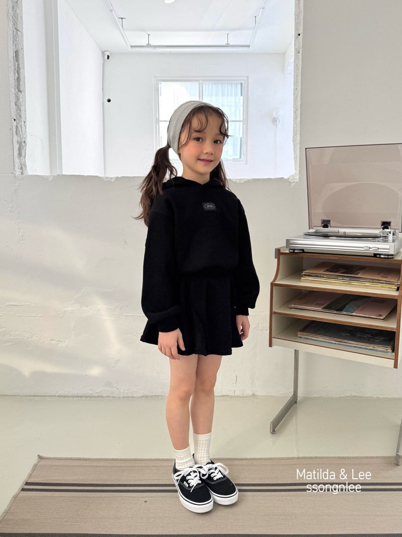 Matilda & Lee - Korean Children Fashion - #littlefashionista - Ribbed Hooded Skirt Set - 6