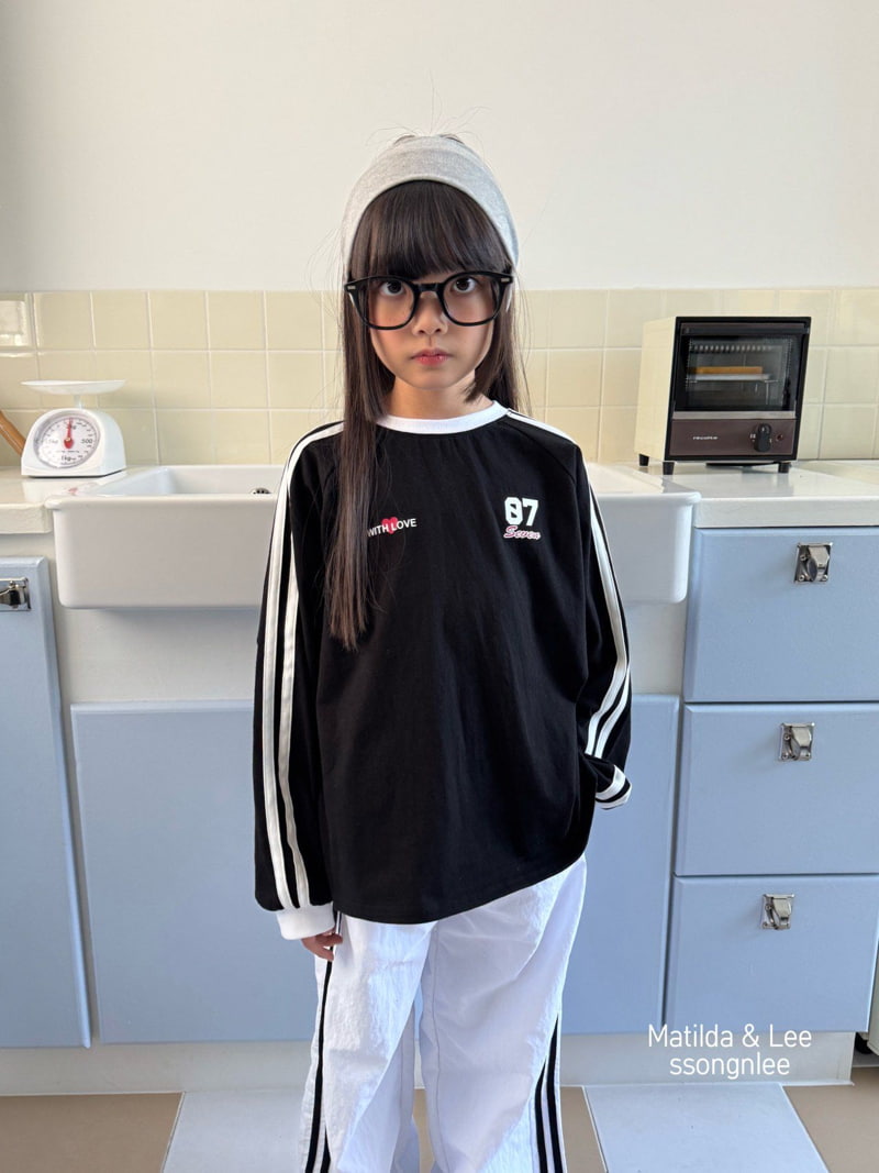 Matilda & Lee - Korean Children Fashion - #Kfashion4kids - Seven Two Line Print Tee - 4