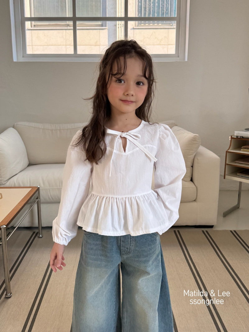 Matilda & Lee - Korean Children Fashion - #littlefashionista - Front Slit Blouse