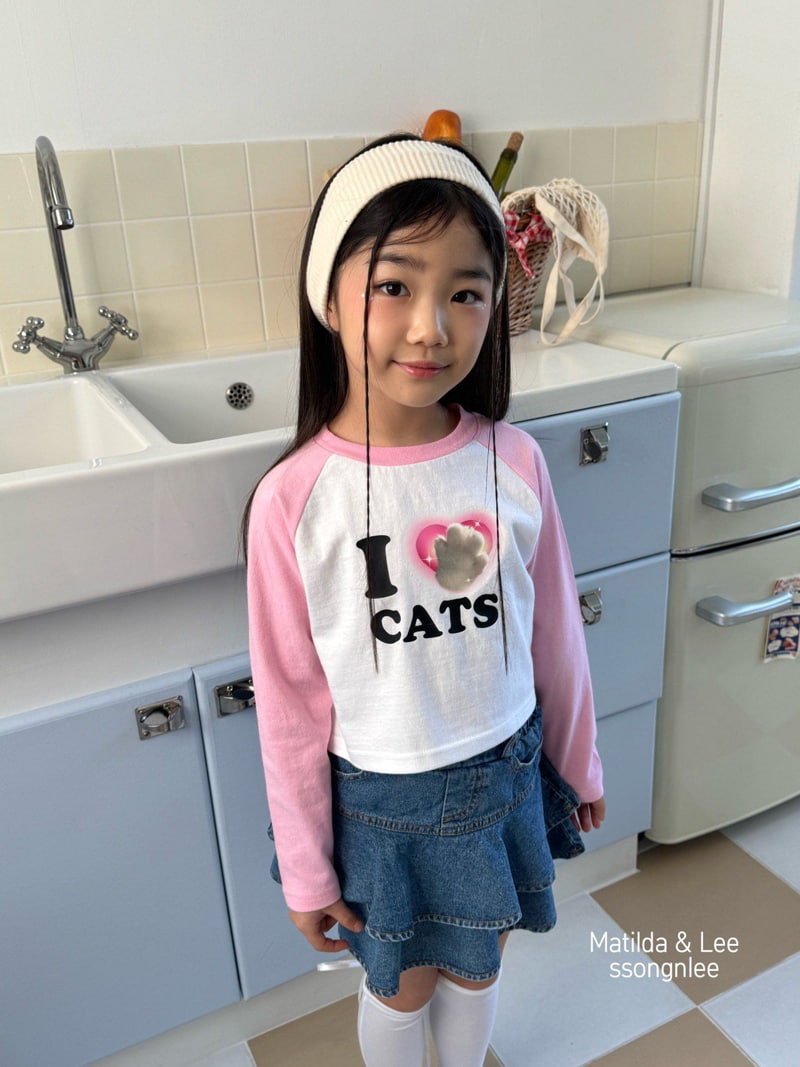 Matilda & Lee - Korean Children Fashion - #littlefashionista - Cats Raglan Tee - 7