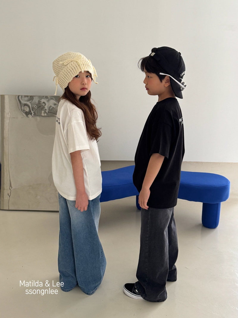 Matilda & Lee - Korean Children Fashion - #littlefashionista - Lettering Short Sleeve Tee - 9