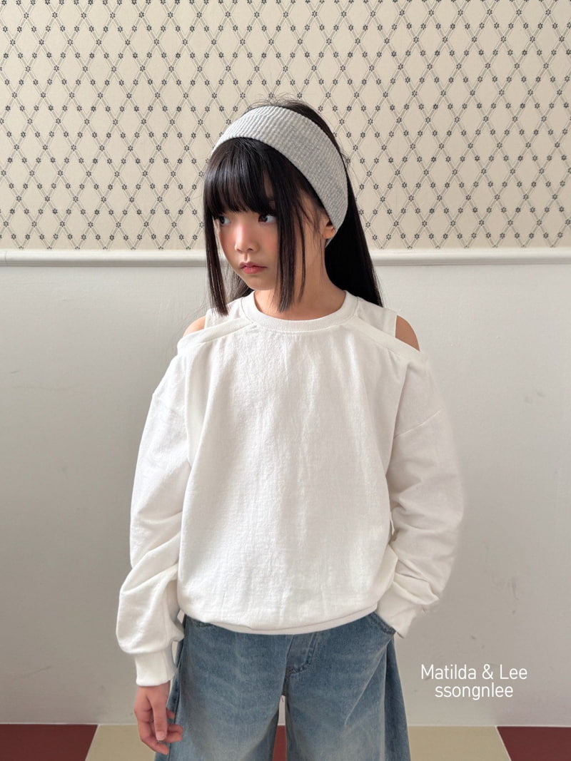 Matilda & Lee - Korean Children Fashion - #littlefashionista - Shoulder Slit Sweatshirts