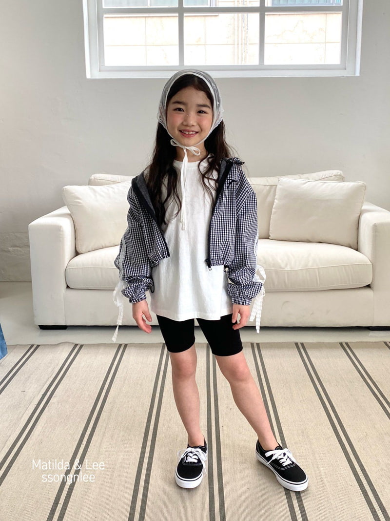 Matilda & Lee - Korean Children Fashion - #magicofchildhood - Ribbon Lace Hooded Check Jumper - 5