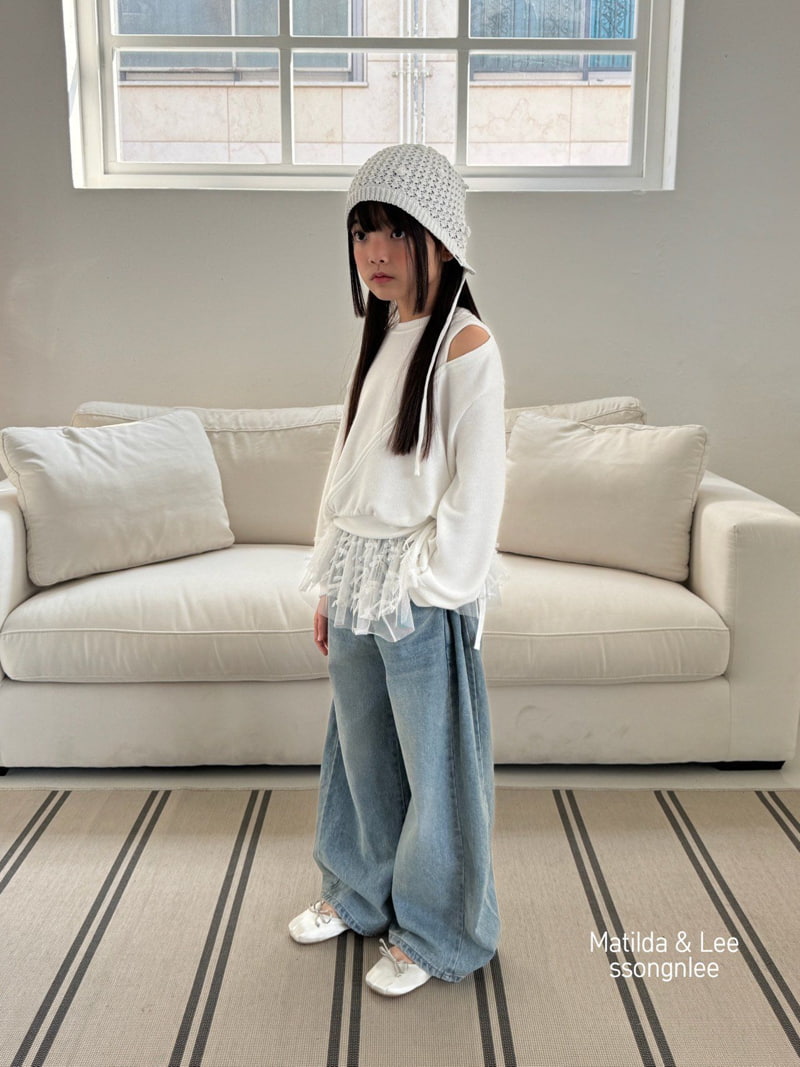 Matilda & Lee - Korean Children Fashion - #magicofchildhood - Diagonal Shoulder Slit Tee - 9