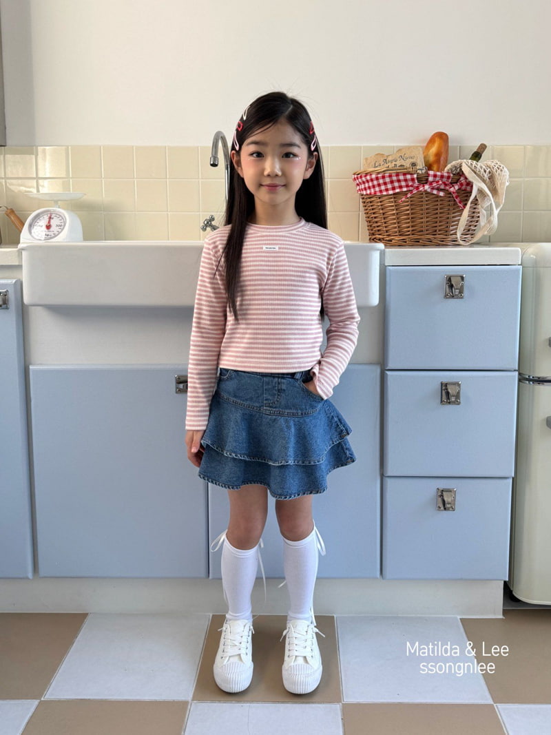 Matilda & Lee - Korean Children Fashion - #littlefashionista - ST Crop Rib Tee - 4
