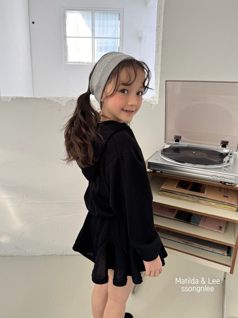 Matilda & Lee - Korean Children Fashion - #magicofchildhood - Ribbed Hooded Skirt Set - 7