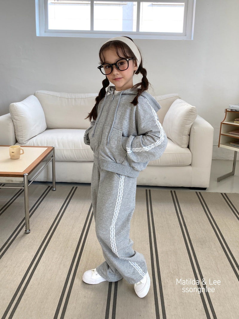 Matilda & Lee - Korean Children Fashion - #magicofchildhood - Lace Hood Zip-up Jacket - 5