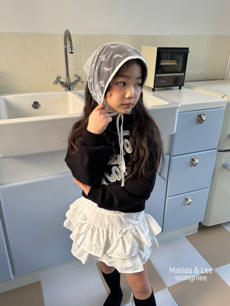 Matilda & Lee - Korean Children Fashion - #minifashionista - Heart Lace Crop Sweatshirts - 12