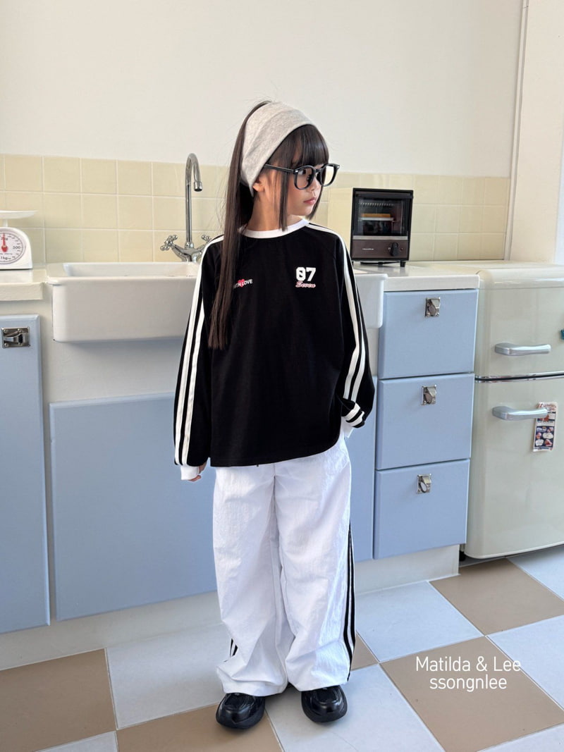 Matilda & Lee - Korean Children Fashion - #minifashionista - Seven Two Line Print Tee - 6