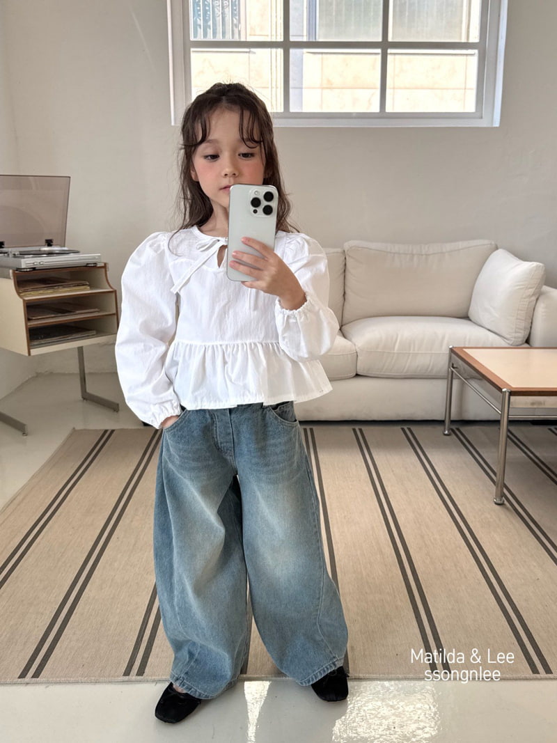 Matilda & Lee - Korean Children Fashion - #minifashionista - Front Slit Blouse - 3