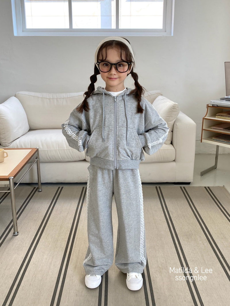 Matilda & Lee - Korean Children Fashion - #minifashionista - Lace Hood Zip-up Jacket - 6