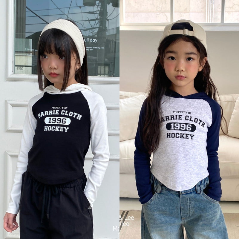 Matilda & Lee - Korean Children Fashion - #minifashionista - 1996 Hooded Raglan Tee