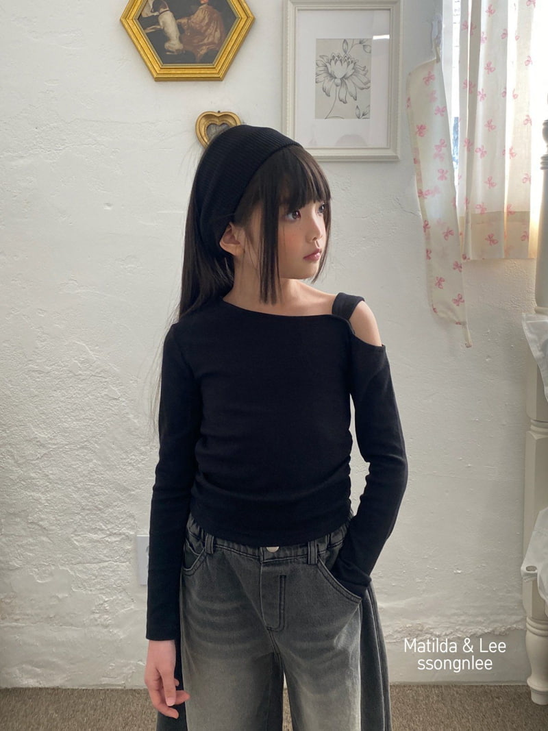 Matilda & Lee - Korean Children Fashion - #magicofchildhood - Shoulder Strap Shirring Tee - 4