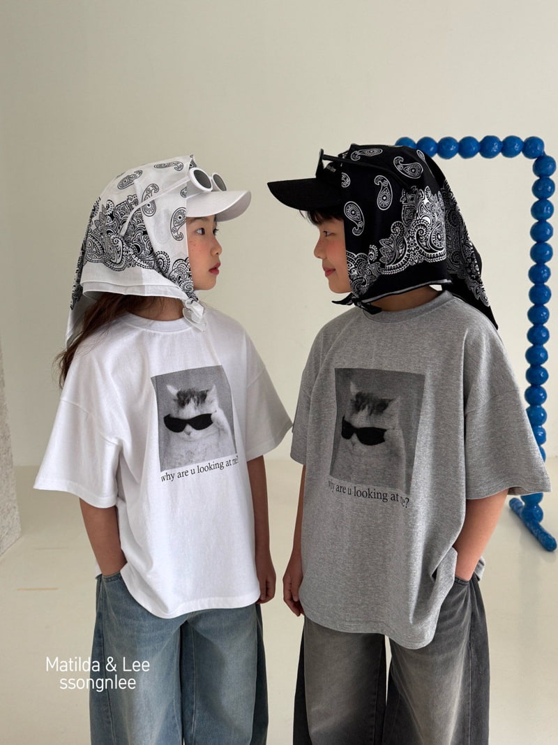 Matilda & Lee - Korean Children Fashion - #minifashionista - Cat Short Sleeve Tee - 10