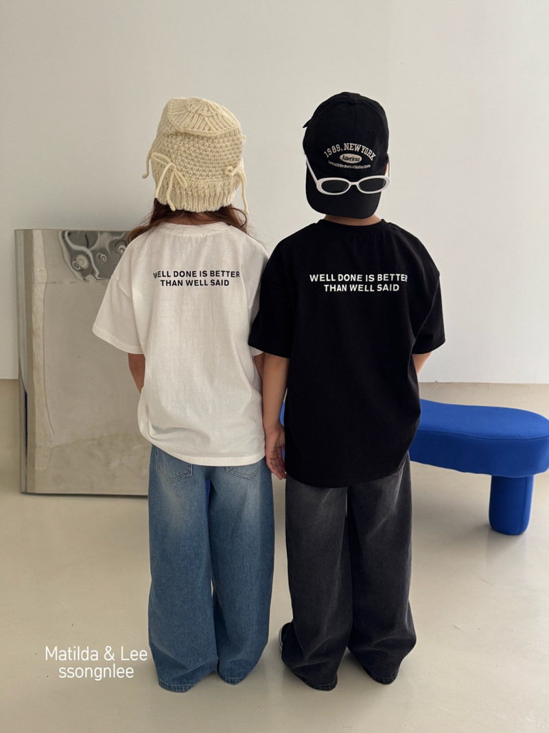 Matilda & Lee - Korean Children Fashion - #prettylittlegirls - Spring Daily Denim Pants - 12