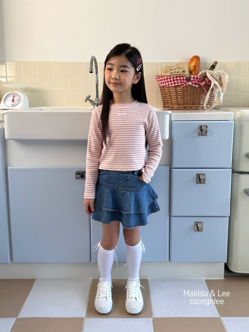 Matilda & Lee - Korean Children Fashion - #prettylittlegirls - ST Crop Rib Tee - 6