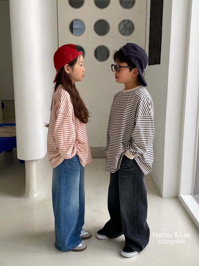 Matilda & Lee - Korean Children Fashion - #prettylittlegirls - Stripe Tee - 12