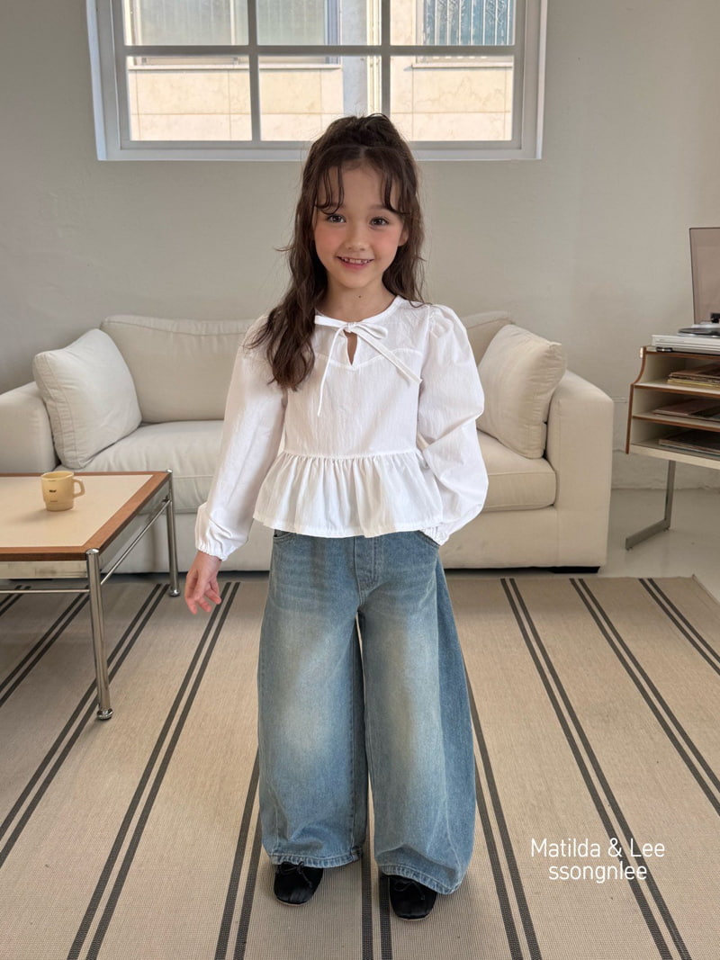 Matilda & Lee - Korean Children Fashion - #minifashionista - Front Slit Blouse - 4