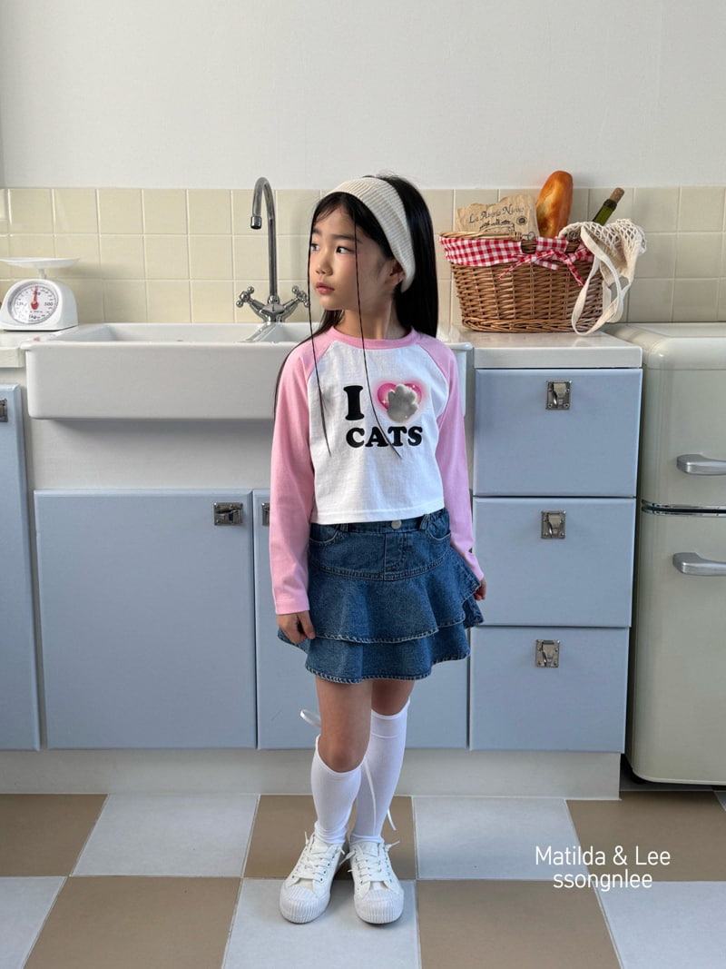 Matilda & Lee - Korean Children Fashion - #prettylittlegirls - Cats Raglan Tee - 10