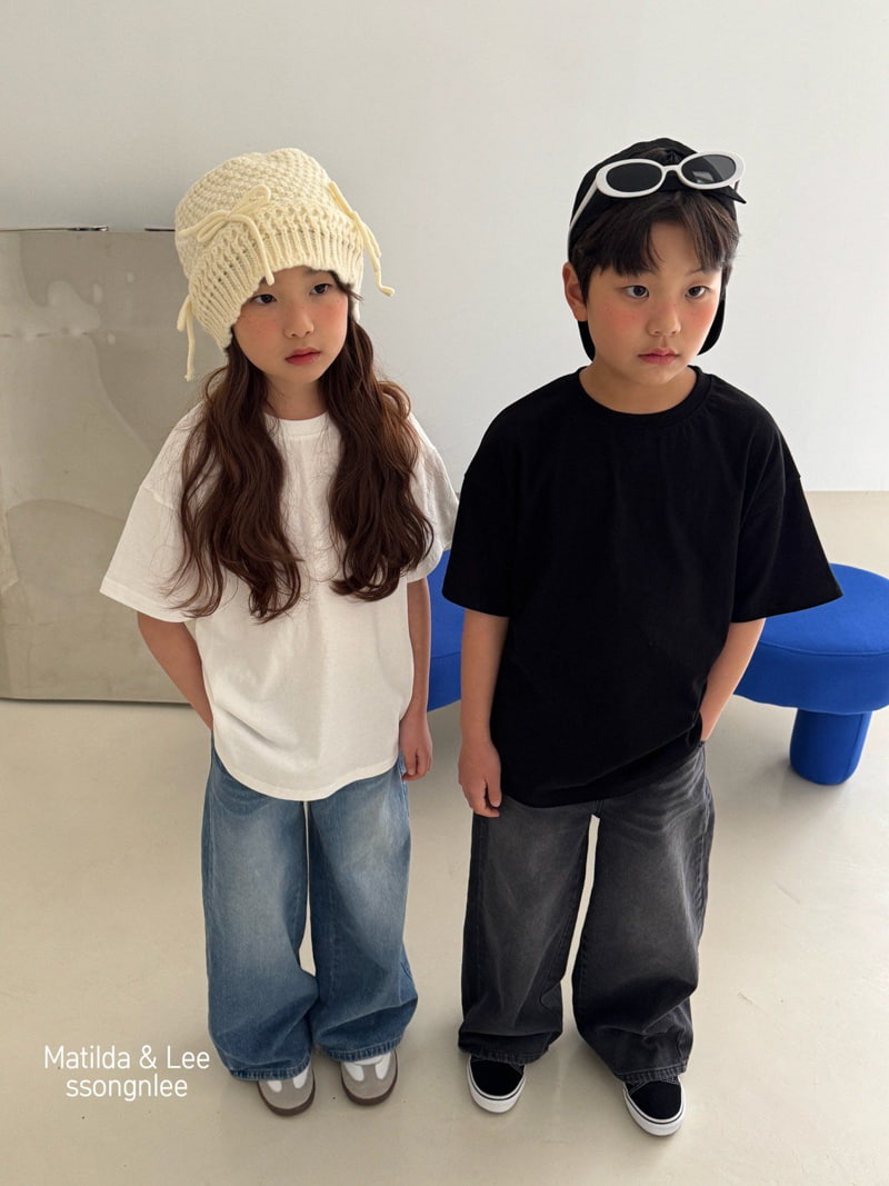 Matilda & Lee - Korean Children Fashion - #prettylittlegirls - Lettering Short Sleeve Tee - 12