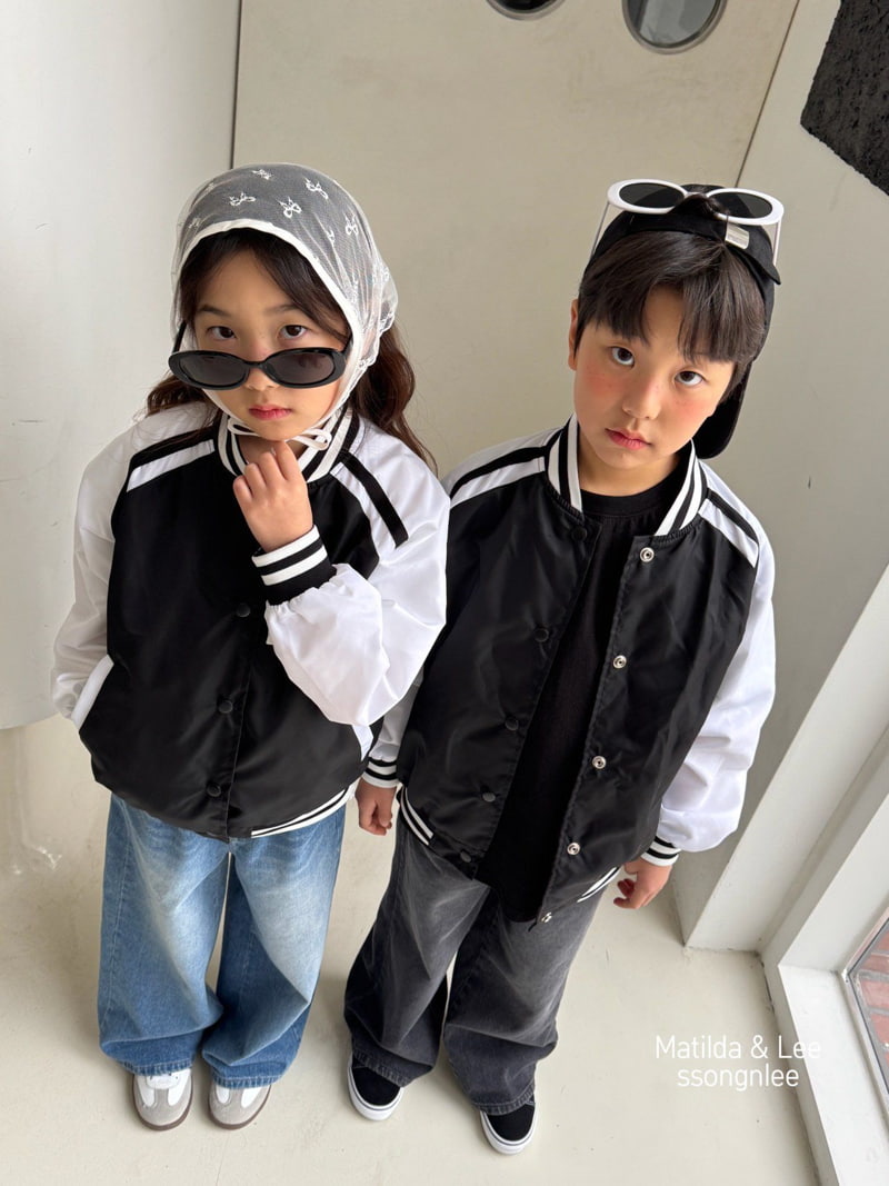 Matilda & Lee - Korean Children Fashion - #prettylittlegirls - Baseball Jumper - 9
