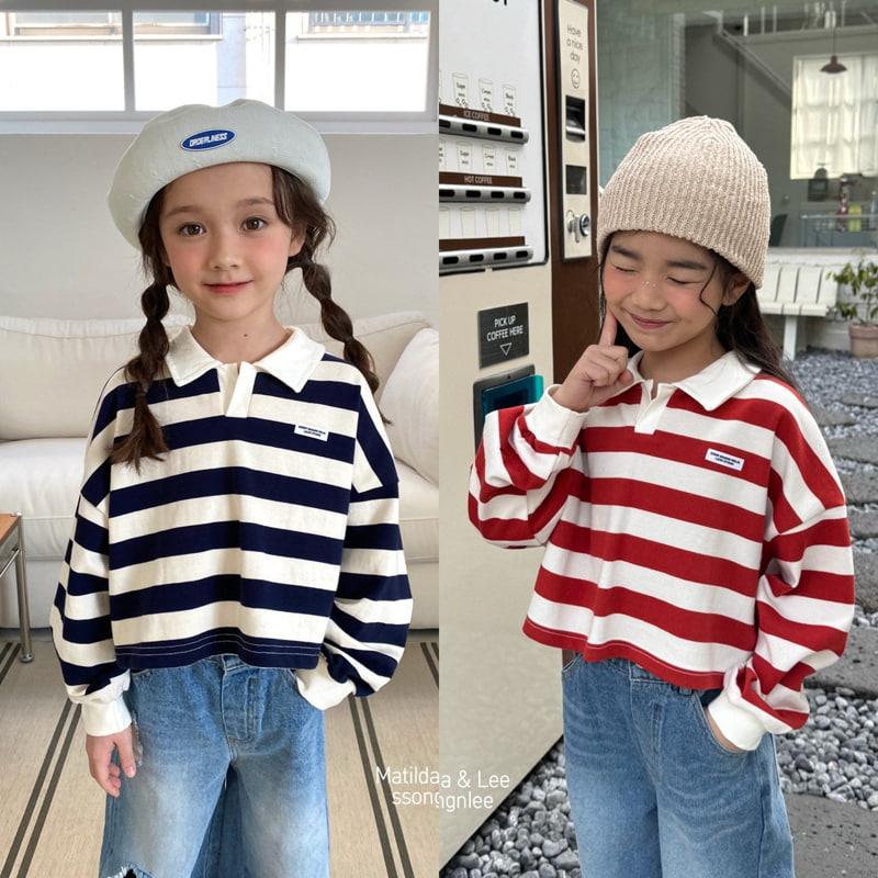 Matilda & Lee - Korean Children Fashion - #prettylittlegirls - ST Collar Crop Tee