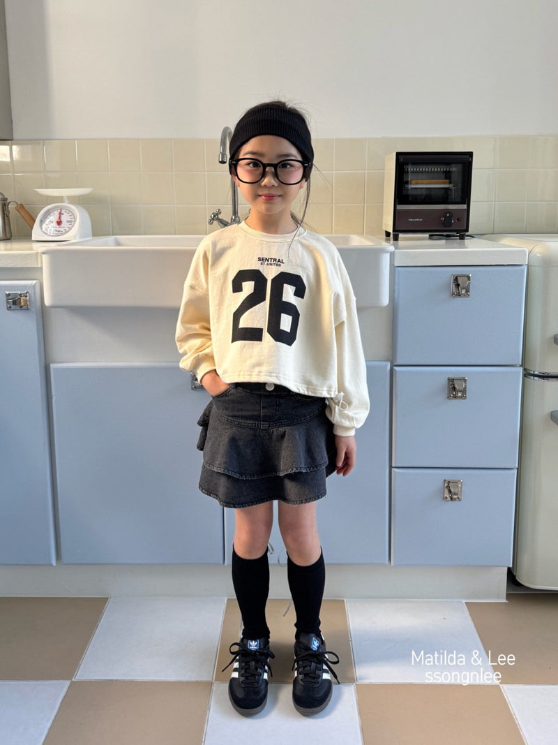 Matilda & Lee - Korean Children Fashion - #stylishchildhood - Flare Denim Skirt - 6