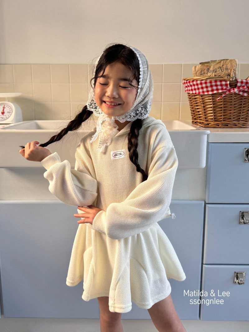 Matilda & Lee - Korean Children Fashion - #stylishchildhood - Ribbed Hooded Skirt Set - 12