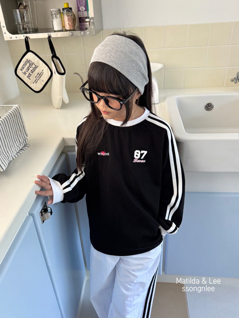 Matilda & Lee - Korean Children Fashion - #stylishchildhood - Seven Two Line Print Tee - 10