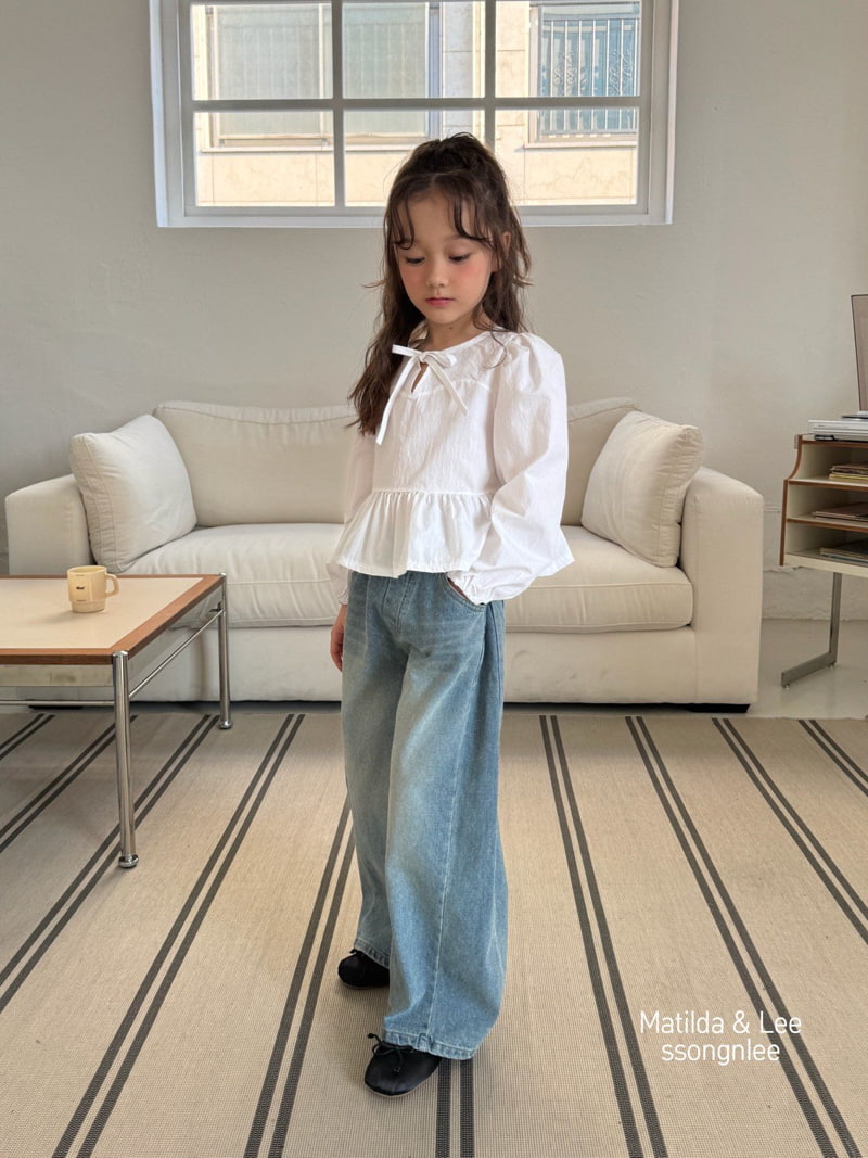 Matilda & Lee - Korean Children Fashion - #stylishchildhood - Front Slit Blouse - 7