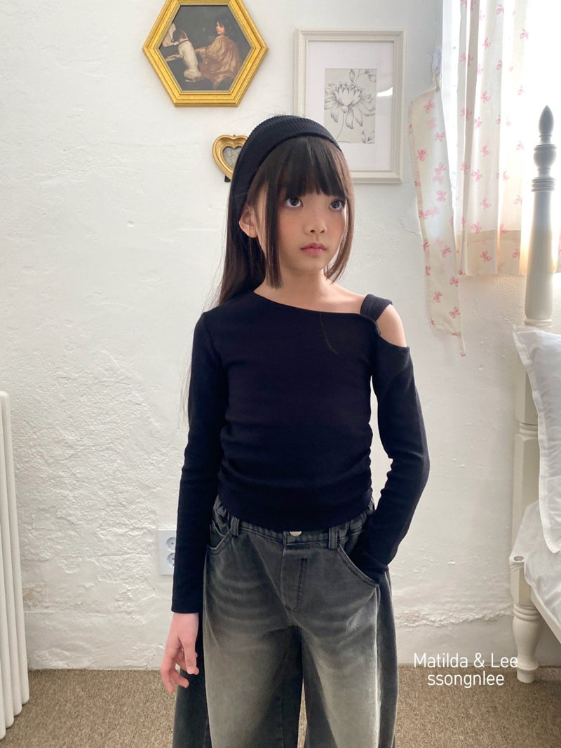 Matilda & Lee - Korean Children Fashion - #stylishchildhood - Shoulder Strap Shirring Tee - 8