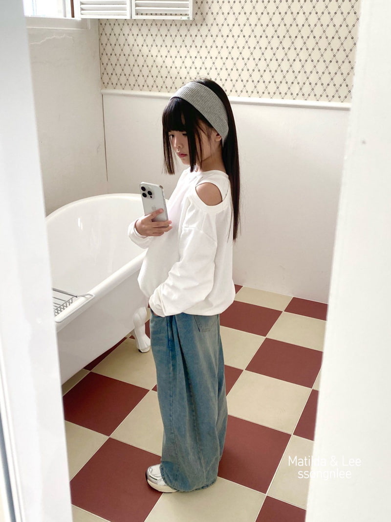 Matilda & Lee - Korean Children Fashion - #stylishchildhood - Shoulder Slit Sweatshirts - 7
