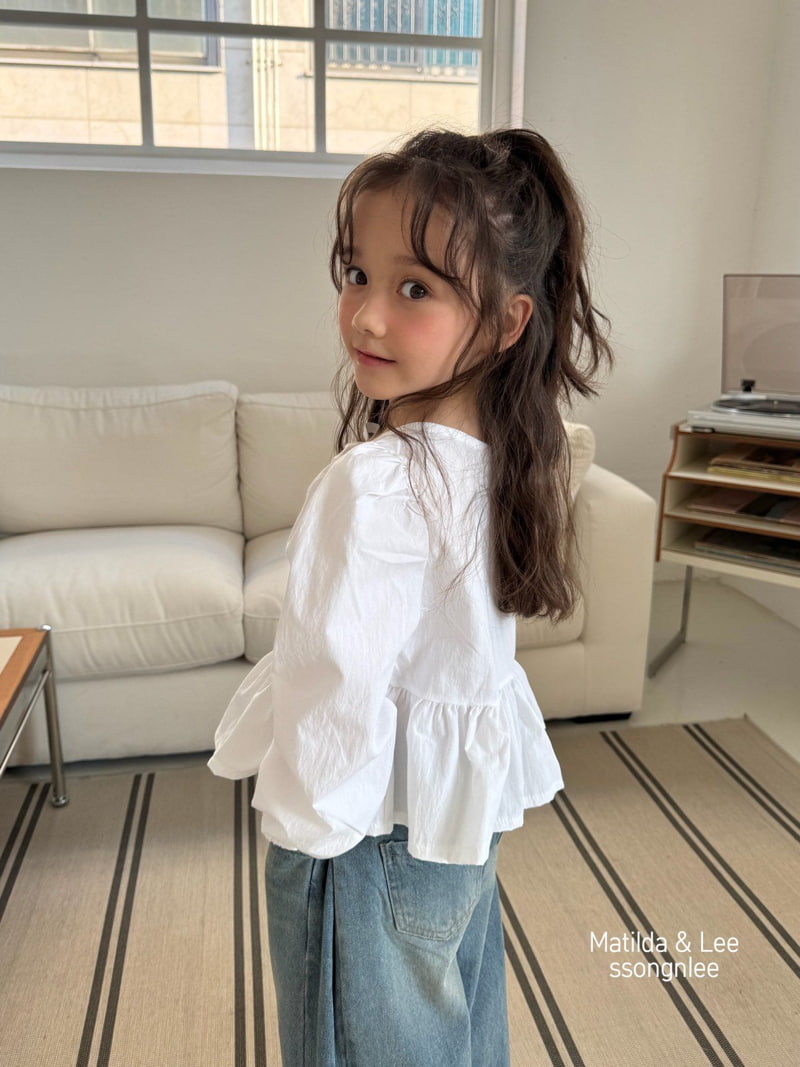 Matilda & Lee - Korean Children Fashion - #todddlerfashion - Front Slit Blouse - 5