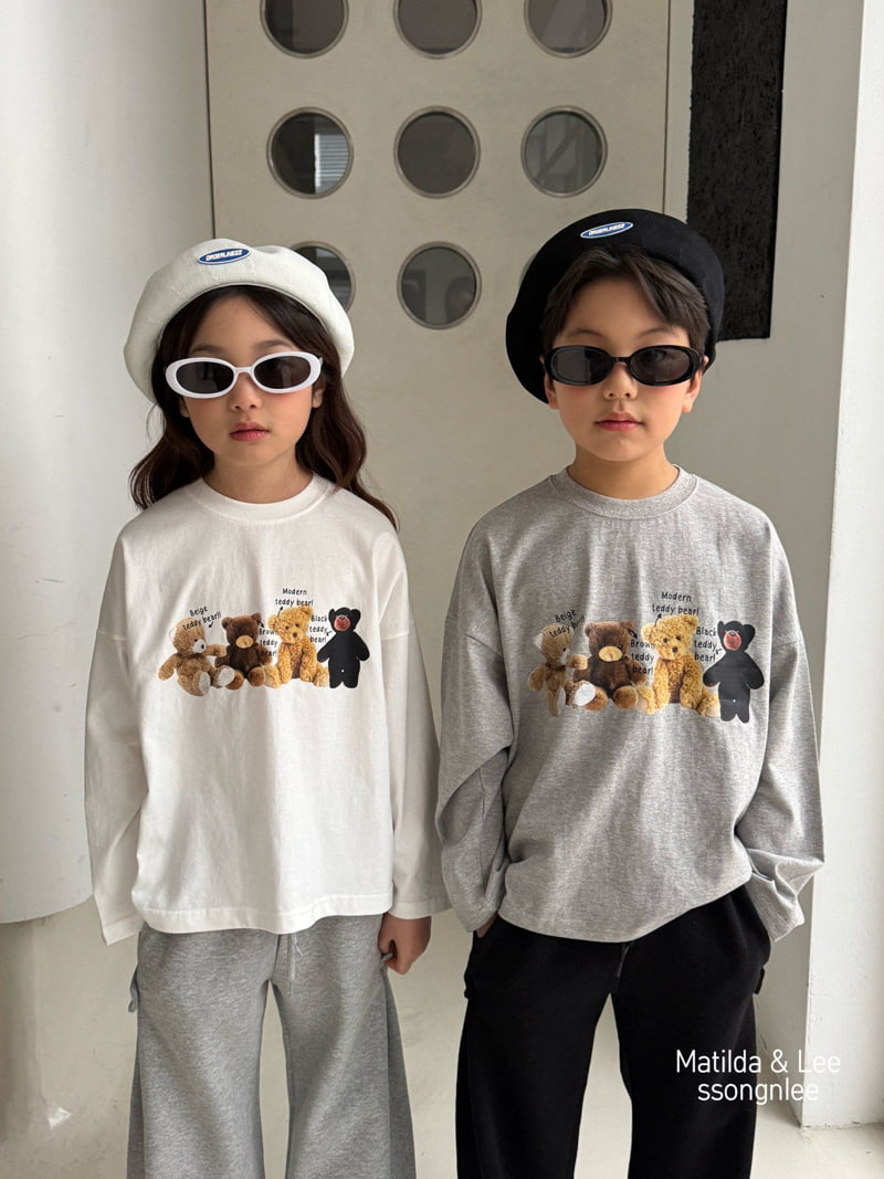 Matilda & Lee - Korean Children Fashion - #toddlerclothing - Bear Tee