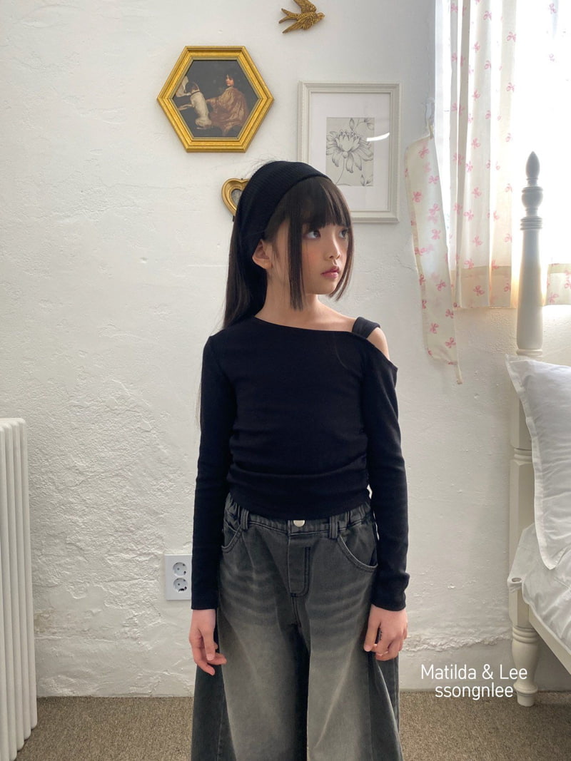 Matilda & Lee - Korean Children Fashion - #toddlerclothing - Shoulder Strap Shirring Tee - 7