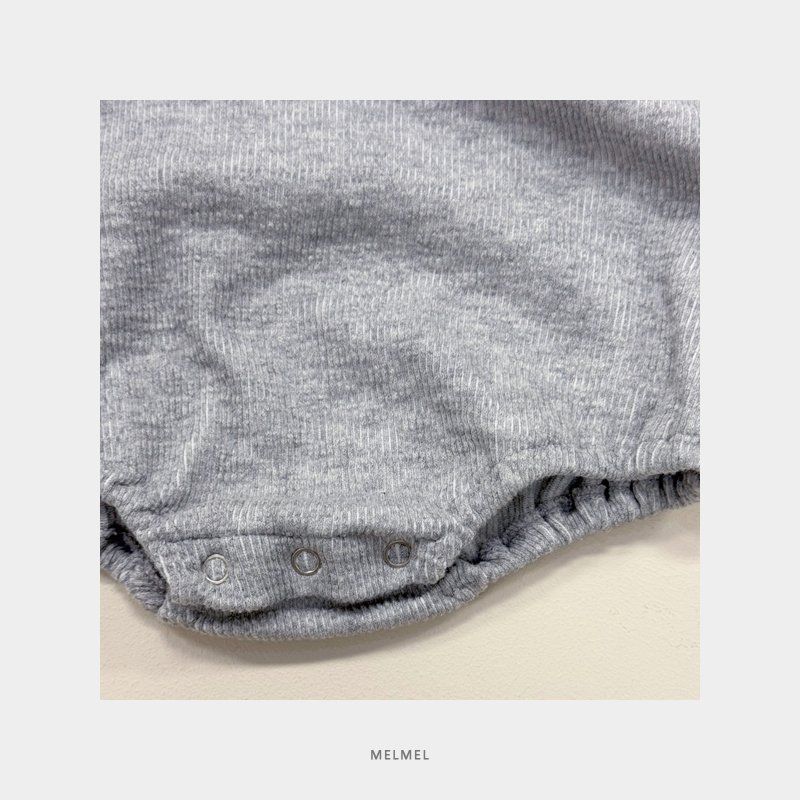 Melmel - Korean Baby Fashion - #babyboutiqueclothing - Ribbed Bebe Suit - 5
