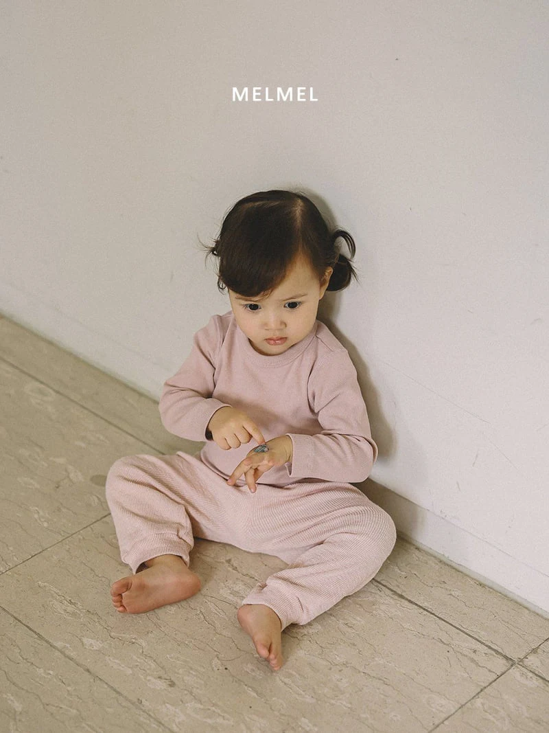 Melmel - Korean Baby Fashion - #babyfever - Ribbed Jeggings - 2