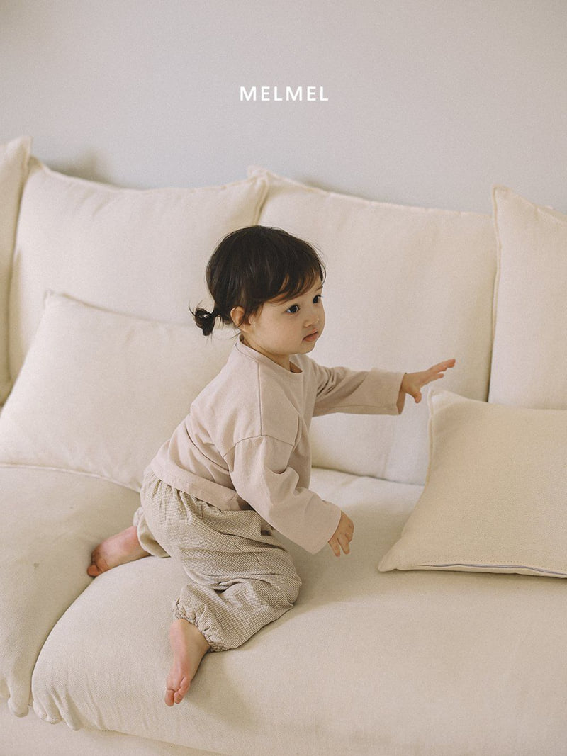 Melmel - Korean Baby Fashion - #babyoninstagram - Mini Check Bloomer - 10