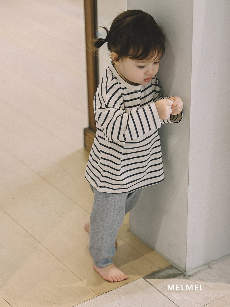 Melmel - Korean Baby Fashion - #onlinebabyshop - Ribbed Jeggings - 11