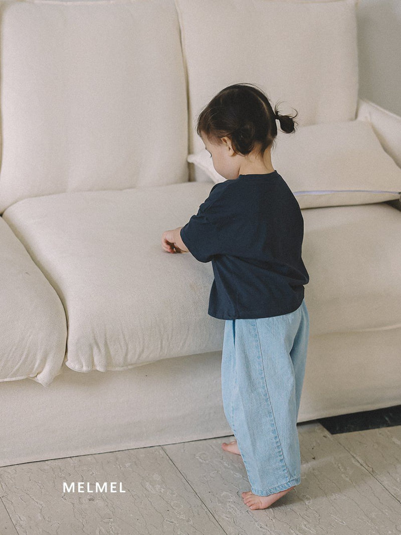 Melmel - Korean Children Fashion - #Kfashion4kids - Loose Fit Denim Pants - 6