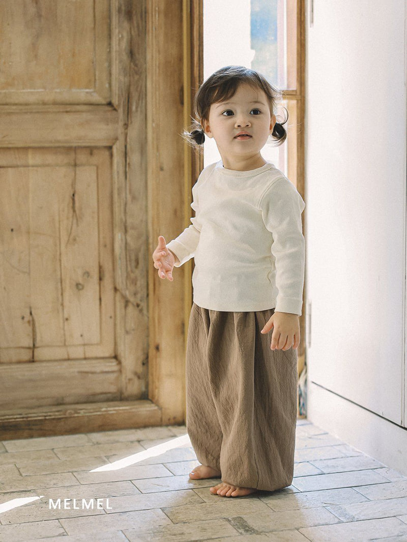 Melmel - Korean Children Fashion - #designkidswear - Ribbed Tee - 9