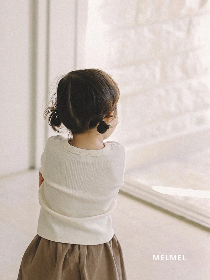 Melmel - Korean Children Fashion - #fashionkids - Ribbed Tee - 11