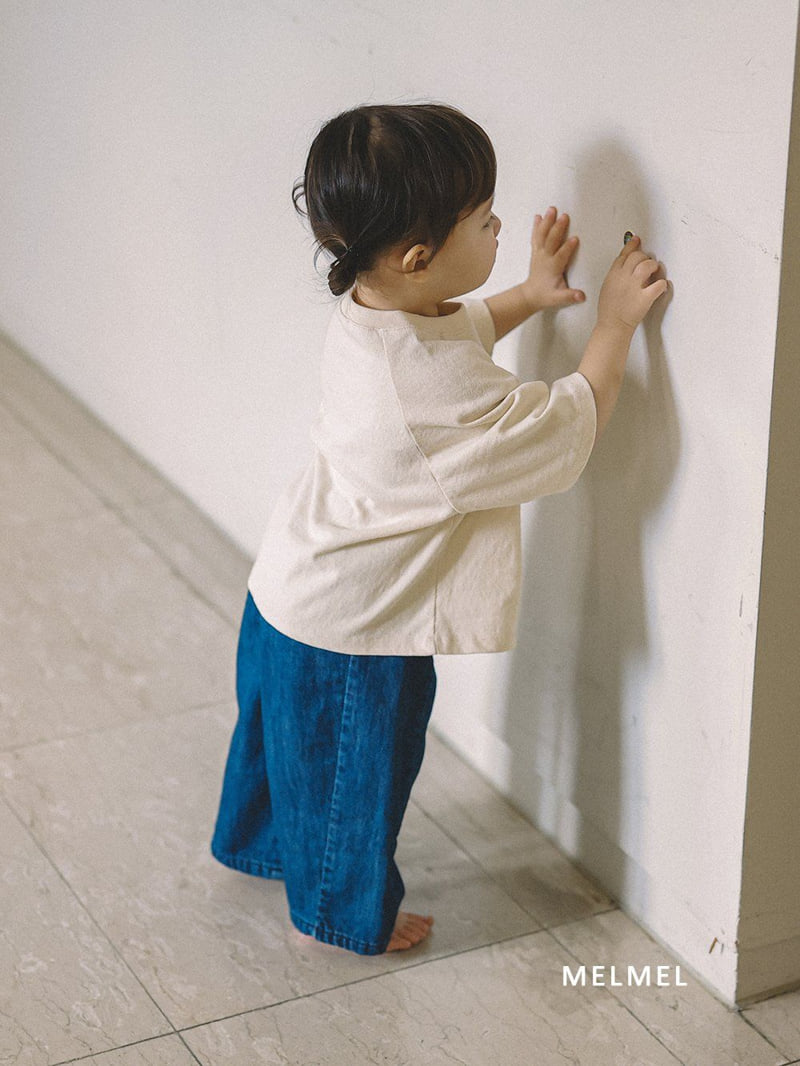 Melmel - Korean Children Fashion - #fashionkids - Raglan Tee - 4