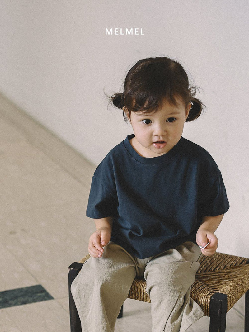 Melmel - Korean Children Fashion - #kidsshorts - Loose Fit Short Sleeve Tee - 2