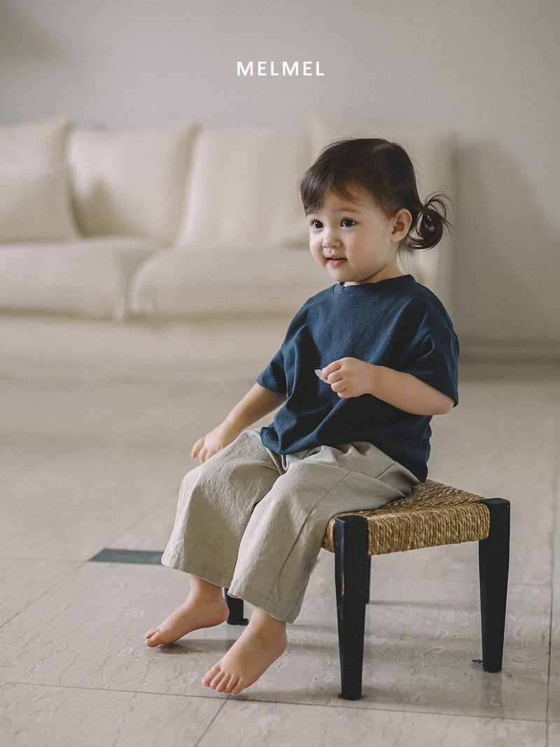 Melmel - Korean Children Fashion - #kidsstore - Loose Fit Short Sleeve Tee - 3