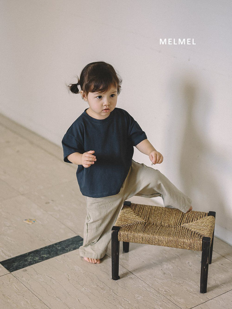 Melmel - Korean Children Fashion - #littlefashionista - Loose Fit Short Sleeve Tee - 6