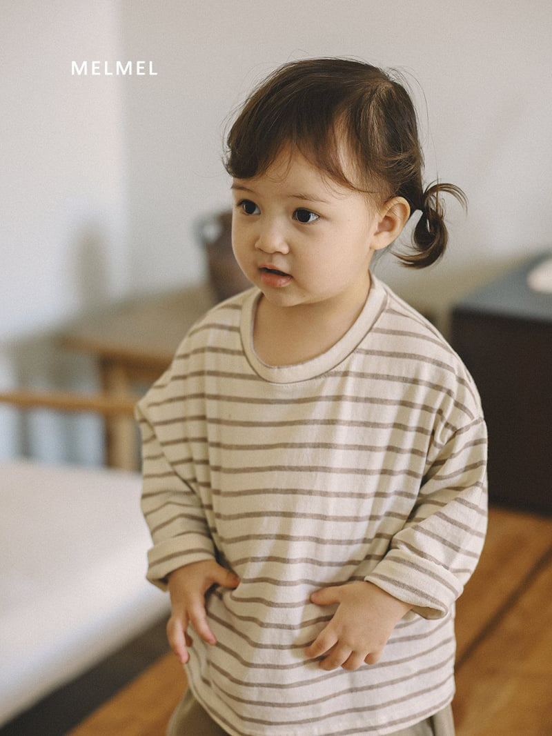 Melmel - Korean Children Fashion - #magicofchildhood - Striped Tee - 10
