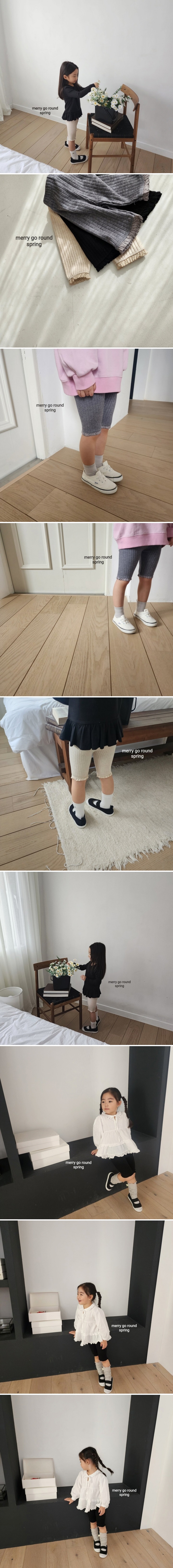 Merry Go Round - Korean Children Fashion - #stylishchildhood - Frill Half Shorts - 2
