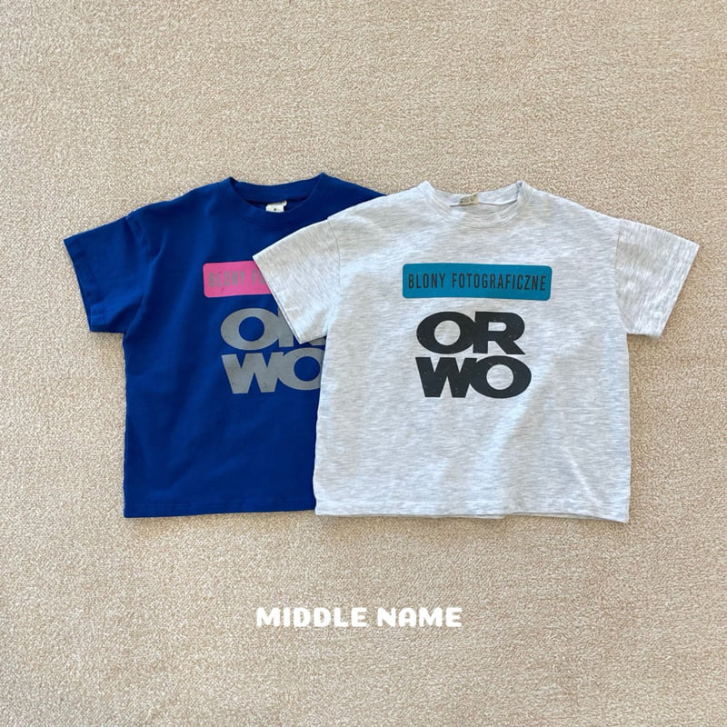 Middle Name - Korean Children Fashion - #Kfashion4kids - Vintage Short Sleeve Tee