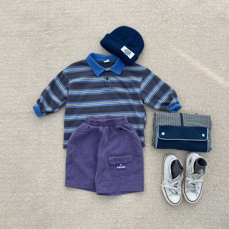Middle Name - Korean Children Fashion - #Kfashion4kids - Stripe Collar Tee - 7